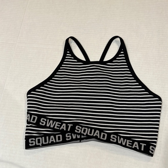 Lorna Jane Other - Lorna Jane Sweat Squad Striped Sports Bra Size S